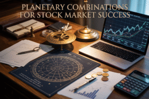 Planetary combinations in horoscope for Stock market success
